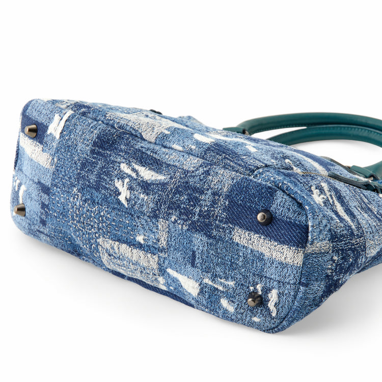 BORO denim mini Boston bag B240004