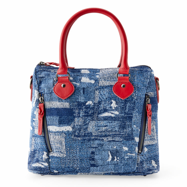 BORO denim mini Boston bag B240004
