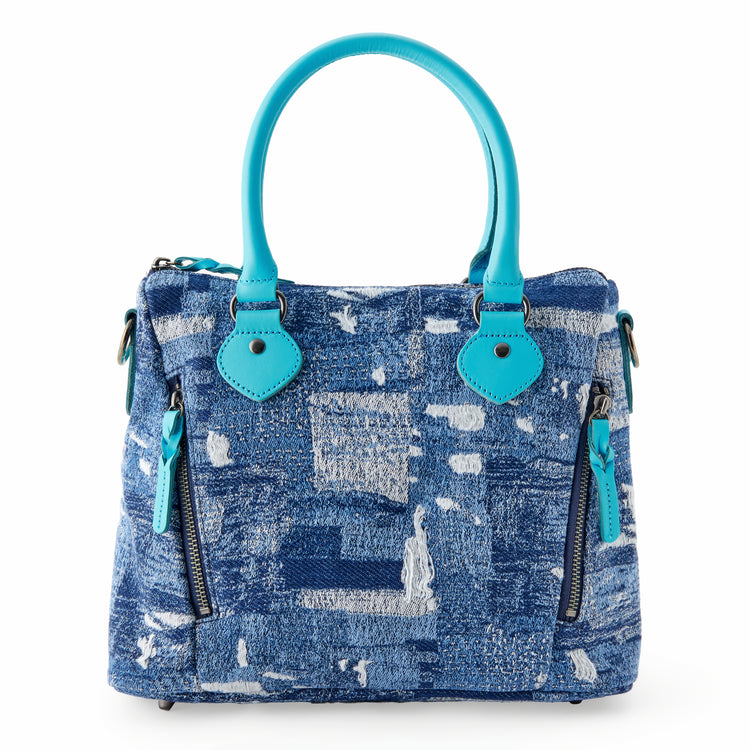 BORO denim mini Boston bag B240004