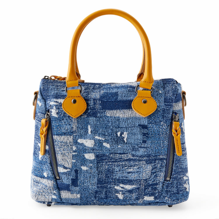 BORO denim mini Boston bag B240004