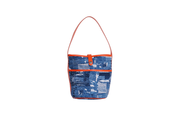 BORO denim bucket tote B240008
