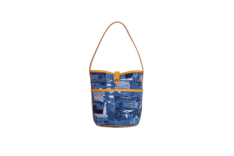 BORO denim bucket tote B240008