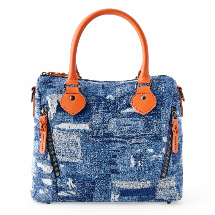 BORO denim mini Boston bag B240004