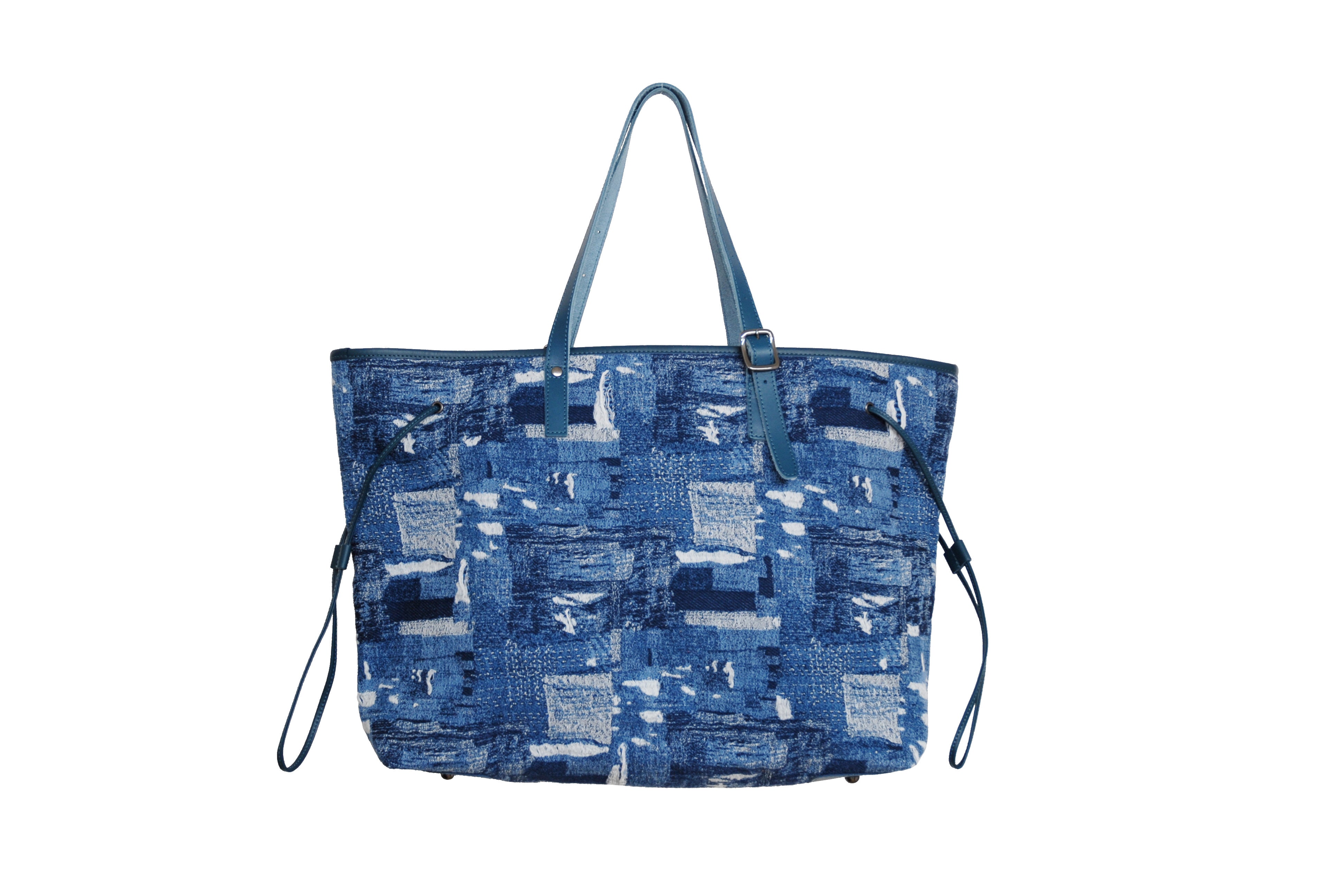トートバッグ LOGO DENIM SHOPPING BAG BORO denim トートバッグL B240002
